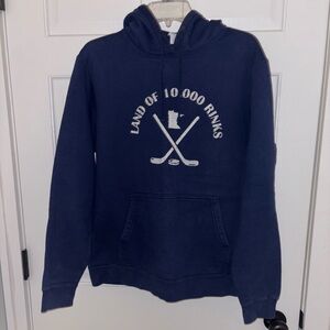 Port and Company Blue Hockey Graphic Hoodie